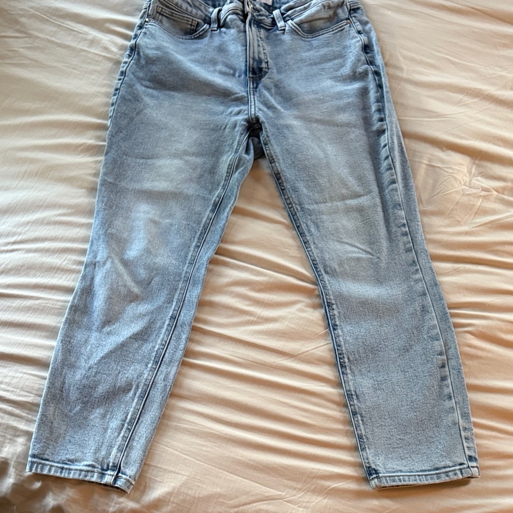 LC Lauren Conrad Women's Light Wash Straight Leg Jeans